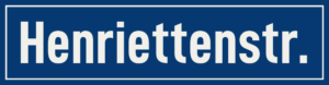 Straßenschild Henriettenstraße