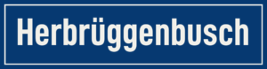 Straßenschild Herbrüggenbusch
