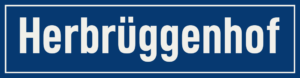 Straßenschild Herbrüggenhof