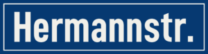 Straßenschild Hermannstraße