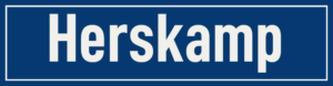 Straßenschild Herskamp