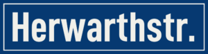 Straßenschild Herwarthstraße