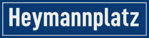 Straßenschild Heymannplatz