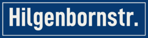Straßenschild Hilgenbornstraße