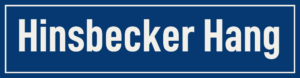 Straßenschild Hinsbecker Hang