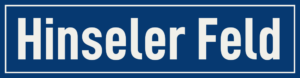 Straßenschild Hinseler Feld