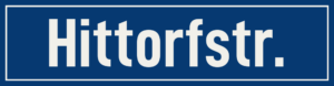 Straßenschild Hittorfstraße