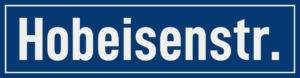 Straßenschild Hobeisenstraße