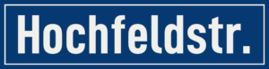 Straßenschild Hochfeldstraße