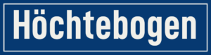 Straßenschild Höchtebogen