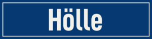 Straßenschild Hölle