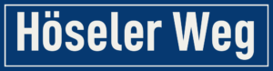 Straßenschild Höseler Weg