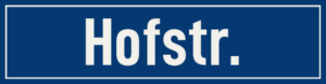 Straßenschild Hofstraße