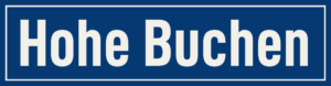 Straßenschild Hohe Buchen