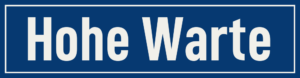 Straßenschild Hohe Warte