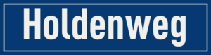 Straßenschild Holdenweg
