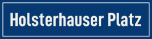 Straßenschild Holsterhauser Platz