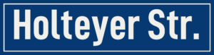 Straßenschild Holteyer Straße
