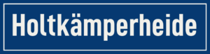 Straßenschild Holtkämperheide