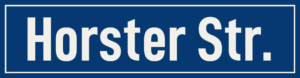 Straßenschild Horster Straße