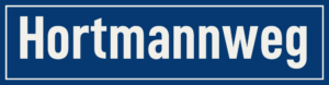Straßenschild Hortmannweg