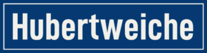 Straßenschild Hubertweiche