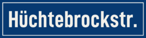 Straßenschild Hüchtebrockstraße
