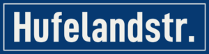 Straßenschild Hufelandstraße