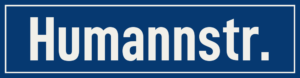 Straßenschild Humannstraße