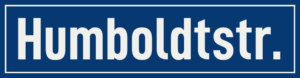 Straßenschild Humboldtstraße