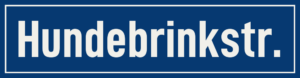Straßenschild Hundebrinkstraße