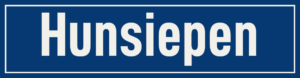Straßenschild Hunsiepen