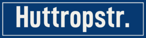 Straßenschild Huttropstraße
