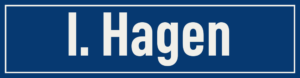 Straßenschild I. Hagen