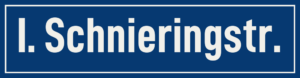 Straßenschild I. Schnieringstraße
