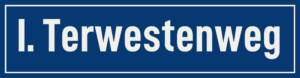 Straßenschild I. Terwestenweg