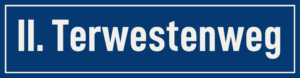 Straßenschild II. Terwestenweg