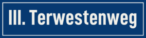 Straßenschild III. Terwestenweg