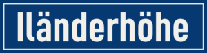 Straßenschild Iländerhöhe