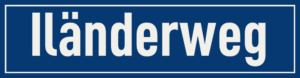 Straßenschild Iländerweg