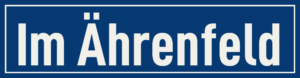 Straßenschild Im Ährenfeld