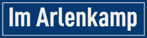Straßenschild Im Arlenkamp