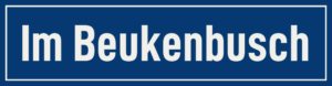 Straßenschild Im Beukenbusch