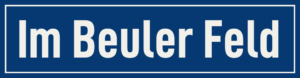 Straßenschild Im Beuler Feld