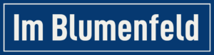 Straßenschild Im Blumenfeld