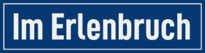 Straßenschild Im Erlenbruch