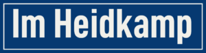 Straßenschild Im Heidkamp