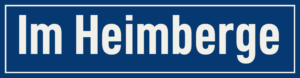 Straßenschild Im Heimberge
