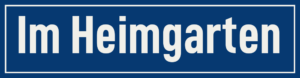 Straßenschild Im Heimgarten