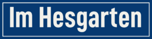 Straßenschild Im Hesgarten